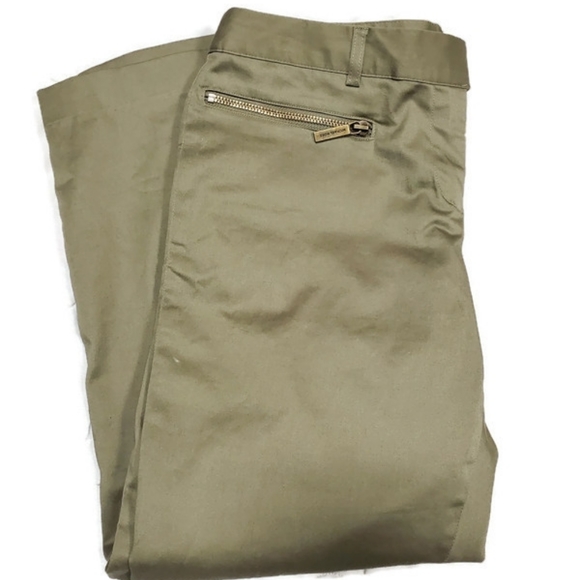 2/$20 Michael Kors cropped pants olive size 4 - Picture 1 of 9
